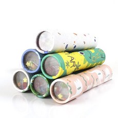 萬花筒 兒童萬花筒多棱鏡幼兒園小女孩科學實驗懷舊教具小學生日禮物獎品, 1個, 经典万花筒不送拍1发1