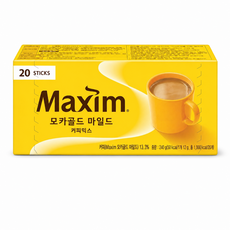 맥심 모카골드 마일드 커피믹스, 12g, 20개입, 6개