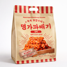 명가꽈배기 참깨맛 탕비실 간식 개별포장 과자 스낵, 1개, 상세페이지 참조