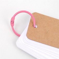 모노 1P 카드링 30mm 쇠링, 핑크