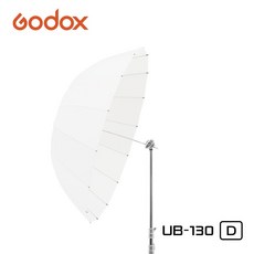 고독스 GODOX UB-130D 반투명 파라볼릭 엄브렐러 130cm/ 우산형 소프트박스 | 반투명 화이트 | 넓고 고른 확산광, 1개 1개