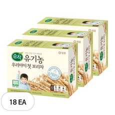순작 유기농 우리아이 첫 보리차, 8g, 20개입, 18개