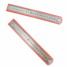 스테인레스자 20cm 철제자 철자S&K