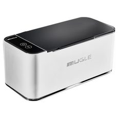 MUGLE 高頻超聲波清洗機 眼鏡清洗機 珠寶清洗機 手錶清洗機 假牙清潔機, 1個, MUGLE原廠公司貨-超聲波震動清洗機, 白