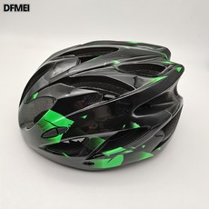 DFMEI 單車自行車頭盔公路車山地車一體成型男女款騎行頭盔成人, 1個, 碎花綠:均碼