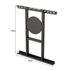 【椿嶼】壁掛臺球桿架球桿架臺球公桿架球桿放置架桌球桿架高端臺球公桿架, 黑色8桿, 1個