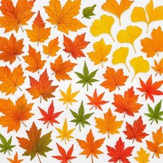 도모아 단풍잎 은행잎 낙엽 조화 가을 리스 나뭇잎 단풍 나무 인조 장식 모형 놀이 가랜드 어린이집 유치원 꾸미기, 1개, 단풍잎_2번