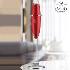 줄레이키친 밀크보스 전동 우유 거품기 레드, ZL-001 레드