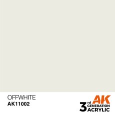 AK Interactive 3G 壓克力漆 AK11002 OFFWHITE 17ml, 1個