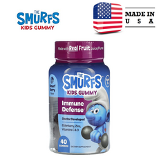 The Smurfs 어린이용 구미젤리 면역 방어 만 3세 이상 스머프 베리 구미젤리 40개, 1개, 40정