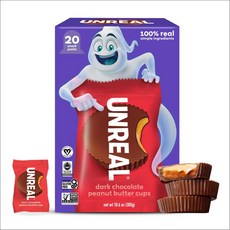 언리얼 할로윈 다크 초콜릿 땅콩버터 컵 300g, 1개
