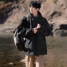 春季休閒情侶款夾克外套-寬鬆百搭