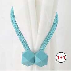 커튼 자석홀더 타이백 장식 묶음 고정 끈 거실 침실 1+1, 1개, daoll 그레이
