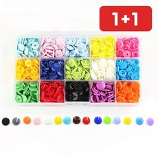 아기옷 의류리폼 똑딱이단추 15종 DIY 소잉 스냅단추 1+1, 1개, onda 옵션1) T단추박스