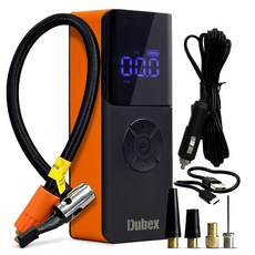 듀벡스 타이어 공기압 주입기 자동차 에어컴프레셔 6 000mAh, 혼합색상, 1개