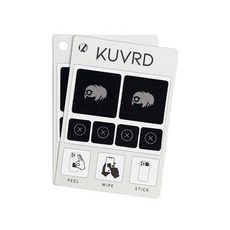 KUVRD Waterbear - 범용 스크린 클리너 렌즈 및 스크린을 위한 작고 작은 청소 도구 2팩 (패치 세트 2개) 381069