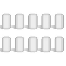 스토니랩 5팩 교반봉 세트 70mm PTFE 코팅 자기 교반봉 교반기용 화이트 교반기 5PK, 10 mm (Pack of 10)