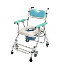 【海夫健康生活館】恆伸 四輪 防前傾 收合衛浴椅 便盆椅 洗澡椅(ER4543-1), 1個