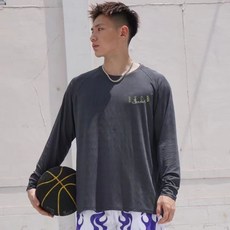 bkcxzice簽名款籃球長袖投籃服春夏健身速乾衣訓練服美式運動T恤