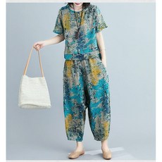 보그핏 어매이징상하세트 / 생활 한복 편하다 상하 세트 여름 면 밴딩 투피스