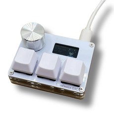 sayodevice OSU O3C 매크로키보드 게이밍 코딩 미니키보드 사요디바이스O3C 유선 기계식 RGB (6일배송), 흰색 3키, 기본 모델명/품번
