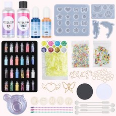 Aurora Decoden 安全認證樹脂藝術工藝套組 體驗A, 混合色, 1個