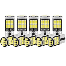 자동차 인테리어 돔 루프 램프 번호판 신호 테일박스 전구 W5W T10 LED 4014 26SMD 12V 백색등 10, 1개