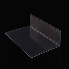 L형 투명 칸막이 20x12cm 1P 자석형 식당가림막