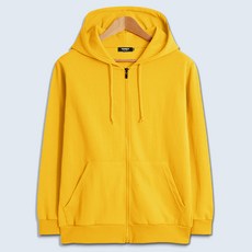 탑보이 국내생산 남녀공용 특양면 무지 후드집업 (AB003)