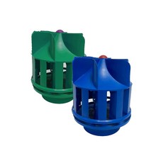 PVC 무동력 통풍기 굴뚝 환풍기 바람개비 벤츄레이터, 그린- 망(X), 1개