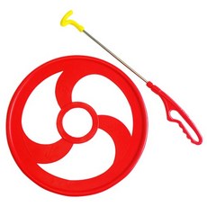 풍선대통령 굴렁쇠 37cm 빨강색 야유회 단체놀이 회사 워크샵 홈 학교 게임 도구, 1개