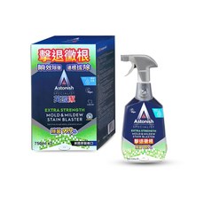 Astonish 英國潔 橫掃油汙、瞬效除霉去汙清潔劑750毫升x3入組，除臭殺菌，浴室、廚房清潔泡沫, 1個, 除霉清潔劑(750毫升x3), 750ml