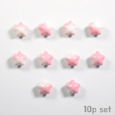 봉봉샵 그라데이션 핑크스타 냉장고 현관문 자석 마그네틱, 그라데이션핑크스타 10p