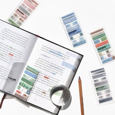 비온뒤 숏인덱스 스티커, 아쿠아 블루, 1개, 240개입
