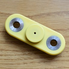 指尖飛輪 Fidget Spinner (指尖陀螺、手指陀螺) - 大二軸, 1個, 奶油黃