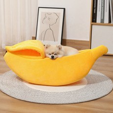 벗기는 바나나쿠션 강아지쿠션 애견포토존 고양이침낭