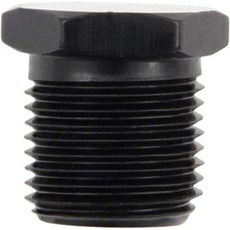 프라고라 피팅 플러그 14인치 NPT 육각 헤드 알루미늄 블랙 아노다이징 개별, 프라고라 피팅 플러그 14인치 NPT 육각 헤드 알루미