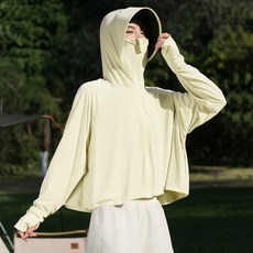 DIU 防曬衣女夏季新款黑膠帽檐戶外防紫外線冰絲罩衫騎車薄防曬服, F(90-130斤)