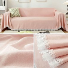 털이 붙지 않는 커버 고양이 방지 방수 소파, 1개, 빈 핑크 05 쉘 엣지