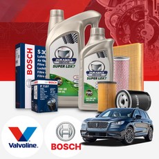 링컨 코세어(20~) 2.0 가솔린 발보린 LDX7 5W30 엔진오일 필터 패키지