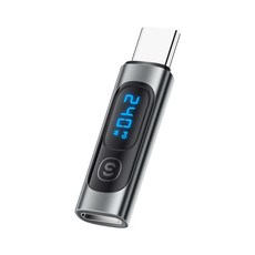 Essager 디스플레이 PD C타입 to C타입 OTG 젠더, 1개, 다크그레이