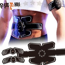 무선 전기자극 복부 근육 단련 패드 홈트레이닝 코어 강화 마사지 운동 보조 기구, 상세페이지 참조, 배쏙파워 EMS 마사지기