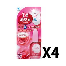 고바야시 화장실 냄새제거 소슈겐 20ml 핑크 4개 세트