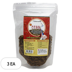 내츄럴한 열풍 건조 밀웜 리필, 100g, 3개