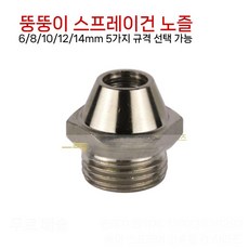 스프레이건 노즐헤드 밴트로드 몰탈 페인트 몰탈사춤기, 10mm 세라믹 노즐, 1개