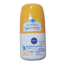 롤온 SPF50+PA++++ 선블록 자외선차단 프로텍트 선 키즈 선스틱 센서티브 니베아, 1개, 50ml