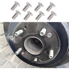 RGOAANC 스테인리스 스틸 브레이크 디스크 로터 나사 8개 볼트 전후면 고정 93600-06014-0H 자동차 하드웨어 키트 혼다 아큐라 호환 8개입, 8PCS