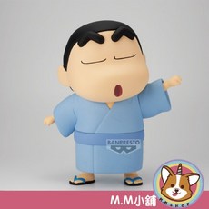 BANPRESTO 蠟筆小新 SOFVIMATES 野原新之助浴衣公仔, 1個, #不補 1CX00