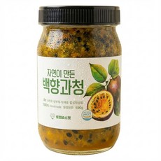 로컬바스켓 자연이 만든 직접 재배한 수제 백향과청, 1개, 1개입, 550g
