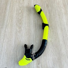 潛鯨 乾式呼吸管 浮潛全乾式呼吸管 不進水 浮潛神器 自由潛水 水肺, 新款-明顯黃